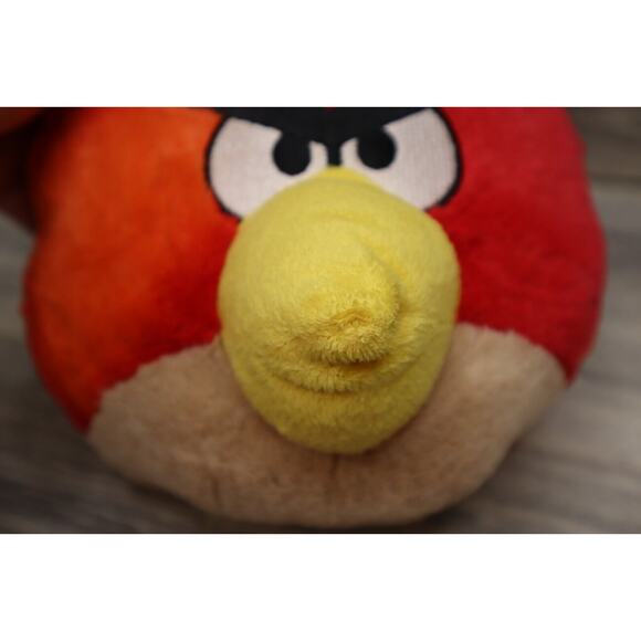 2010 Angry Birds Plush Red Bird Toy Stuffed Animal 8" No Sound - Picture 12 of 14